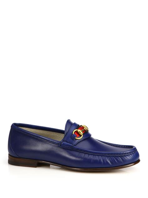 royal blue Gucci shoes